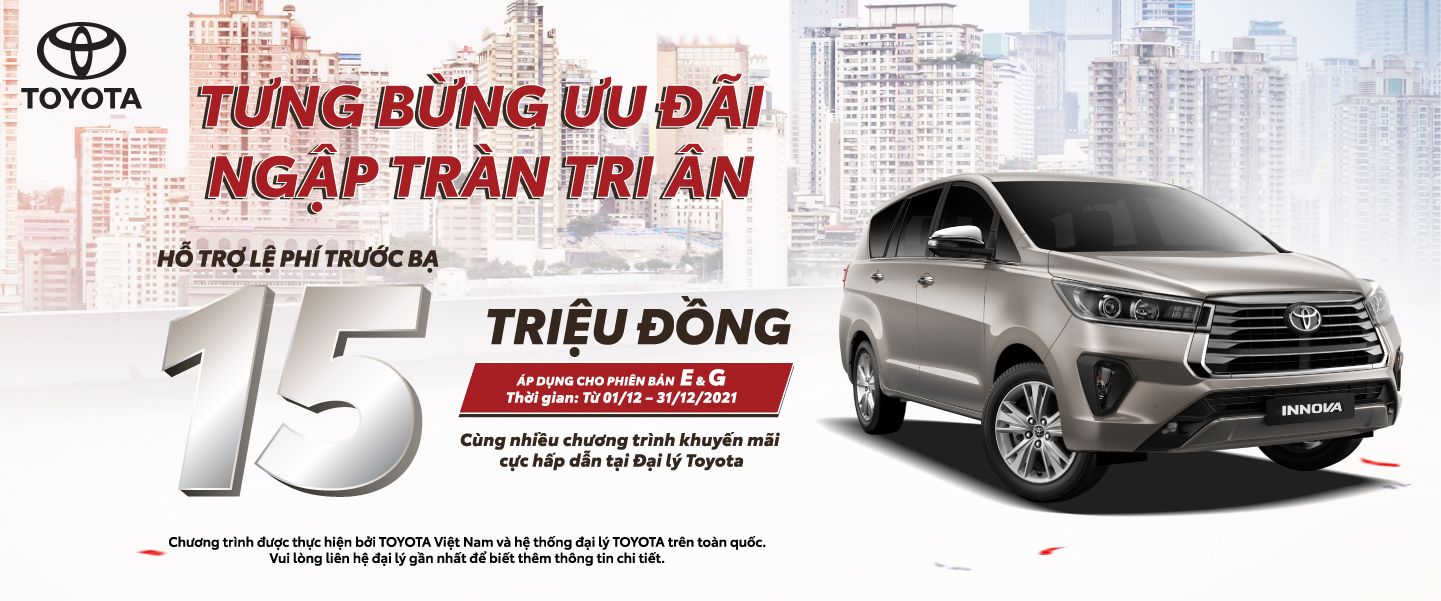 khuyến mãi Innova tháng 12/2021