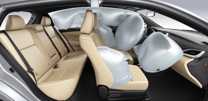 7 túi khí trên Toyota Yaris 2022