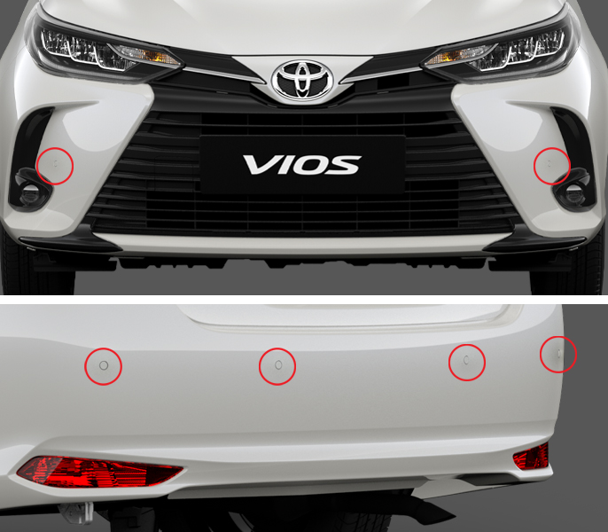 cảm biến trước sau vios 2022